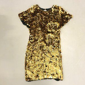 Vintage Gold Paillette/Sequin/Beaded Dress